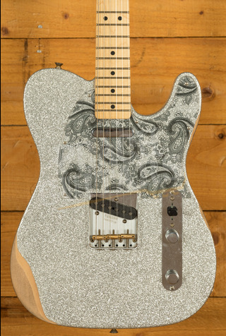 Fender Artist Brad Paisley Road Worn Telecaster | Maple - Silver Sparkle