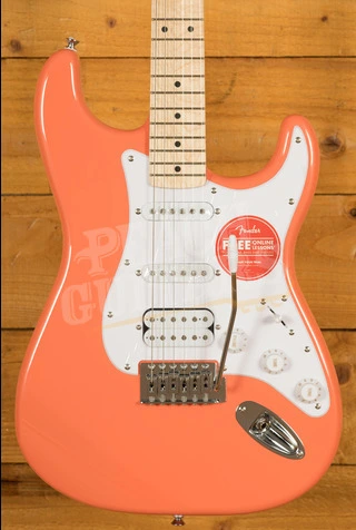 Squier Sonic Stratocaster HSS | Maple - Tahitian Coral