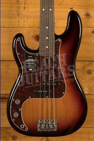 Fender American Professional II Precision Bass Left-Handed - Rosewood - 3-Colour Sunburst