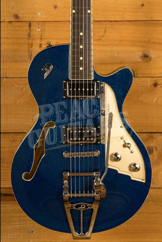 Duesenberg Semi-Hollow Guitars | Starplayer TV - Blue Sparkle