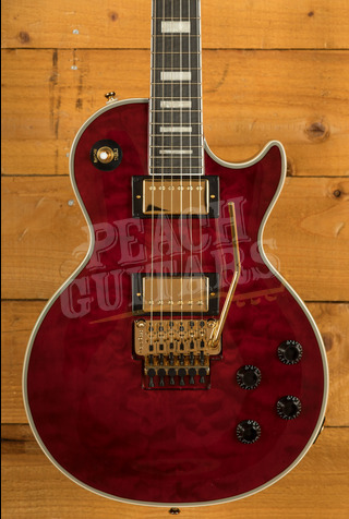 Epiphone Artist Collection | Alex Lifeson Les Paul Axcess Custom Quilt Ruby