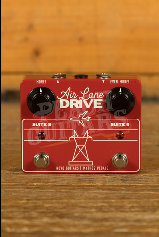 Mythos Pedals & Novo Guitars Air Lane Drive | Dual Overdrive - Really Red
