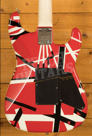 EVH Striped Series LH | Red w/Black & White Stripes *Left-Handed*