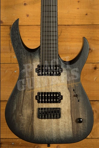 Mayones Duvell BL 7 Trans Natural Black Burst Matte