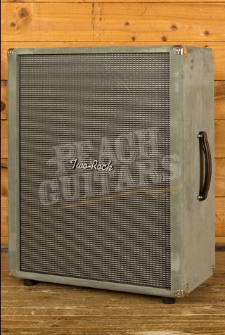 Two-Rock 2x12 Vertical Electric Guitar Amplifier Cabinet - Grey Suede (Silver Sterling Signature)