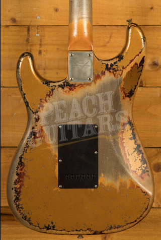 Fender Custom Shop '60 Stratocaster Masterbuilt Dale Wilson Heavy Relic Gold Over Sunburst