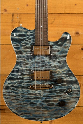 Nik Huber Dolphin II - Atlantic Blue - Exceptional Quilted Maple Top