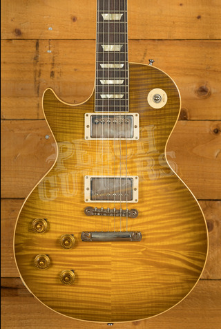 Gibson Custom '59 Les Paul Left Handed - Handpicked Top - Golden Poppy Burst VOS 