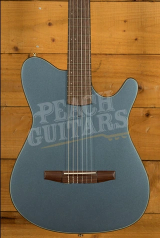 Ibanez FRH10N Solid-Top Cutaway Nylon Guitar - Indigo Blue Metallic Flat