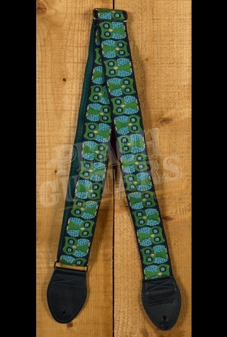 Souldier Classic Guitar Straps | Owls - Navy/Turquoise