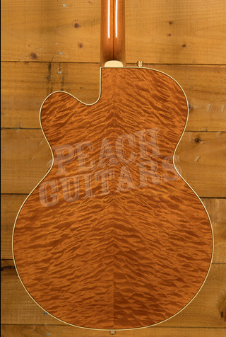 Gretsch G6120TGQM-56 Limited Edition Professional Chet Atkins Quilt Classic Hollow Body | Roundup Orange