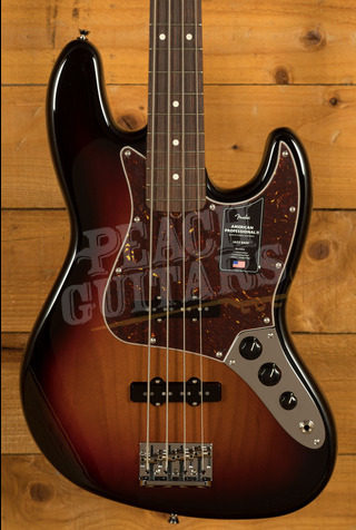 Fender American Professional II Jazz Bass | 3-Colour Sunburst - Rosewood