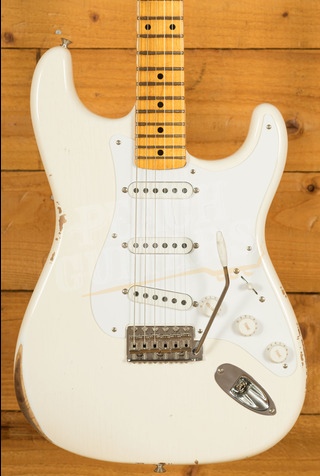 Fender Custom Shop Limited Edition Fat 1954 Stratocaster w/CC Hardware | Aged Arctic White