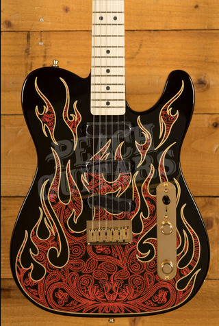 Fender James Burton Telecaster - Maple - Red Paisley Flames