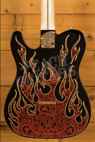 Fender James Burton Telecaster - Maple - Red Paisley Flames