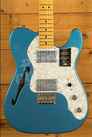 Fender American Vintage II 1972 Telecaster Thinline - Maple - Lake Placid Blue