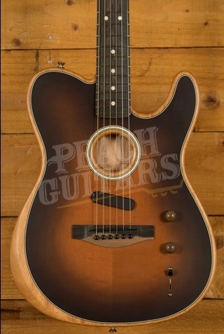 Fender American Acoustasonic Telecaster - Ebony - Sunburst