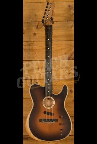 Fender American Acoustasonic Telecaster - Ebony - Sunburst