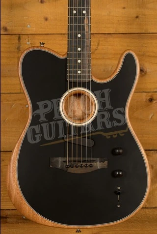 Fender American Acoustasonic Telecaster - Ebony - Black