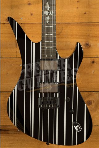 Schecter Synyster Custom HT | Gloss Black w/Silver Pinstripes
