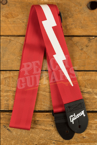 Gibson 'The Lightning Bolt' Seatbelt Strap Red 