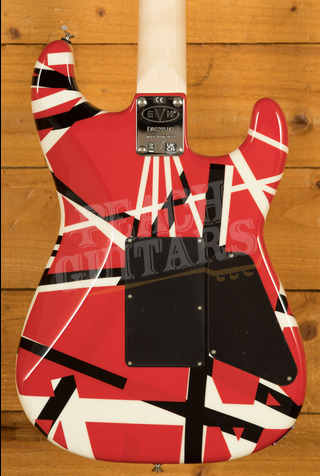 EVH Striped Series LH | Red w/Black & White Stripes *Left-Handed*