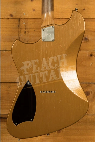 Novo Nucleus Voltur V2 | Gold Top Gold - Black Pickguard