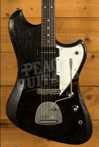 Novo Nucleus Voltur J | Bull Black - Parchment Pickguard