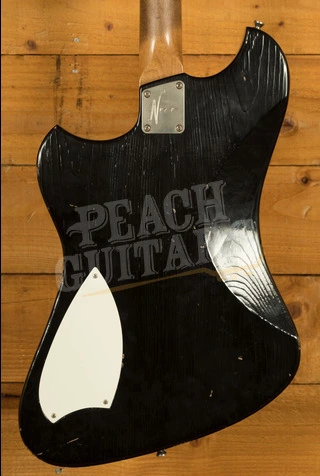 Novo Nucleus Voltur J | Bull Black - Parchment Pickguard