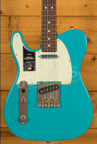 Fender American Professional II Telecaster | Rosewood - Miami Blue - Left-Handed