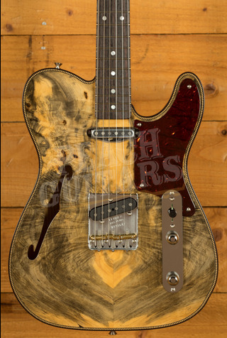 Fender Custom Shop Artisan Buckeye Burl Double Esquire | NOS Aged Natural