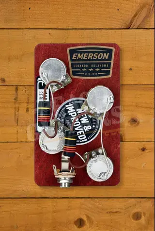 Emerson Les Paul 500K Reissue Prewired Kit - Short Shaft - Angled Pots for Gibson Custom Shop
