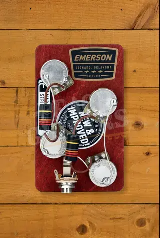 Emerson Les Paul 500K Reissue Prewired Kit - Short Shaft - Angled Pots for Gibson Custom Shop