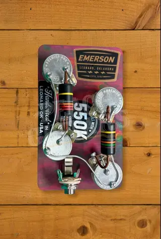 Emerson Les Paul 550K Restomod Prewired Kit - Long Shaft - Angled Pots for Gibson USA Standards