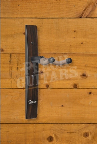Taylor TaylorWare Guitar Wall Hanger - Ebony/Acrylic Logo Inlay