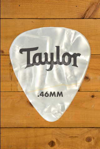 Taylor TaylorWare | Celluloid 351 Guitar Picks - White Pearl - .96mm - 12 Pack