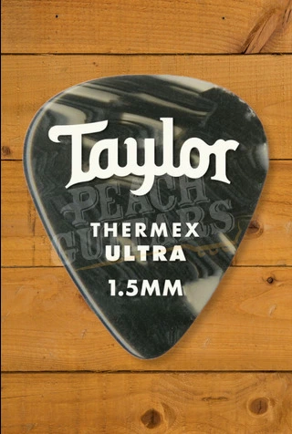 Taylor TaylorWare Premium 351 Thermex Ultra Guitar Pick - Black Onyx - 1.50mm - 6-Pack