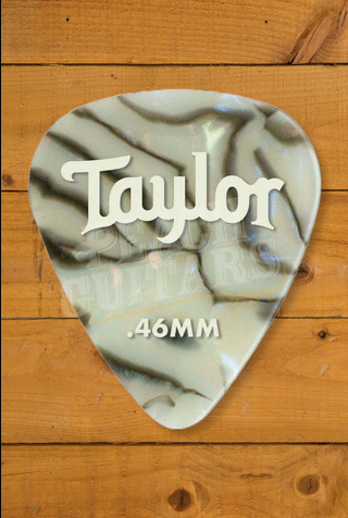 Taylor TaylorWare | Celluloid 351 Guitar Picks - Abalone - .46mm - 12 Pack