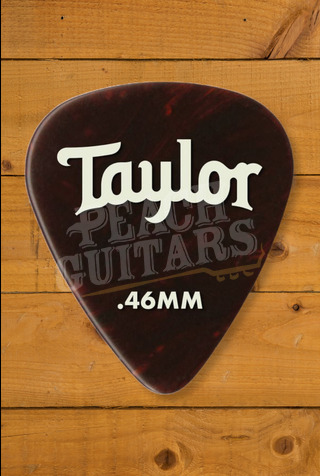 Taylor TaylorWare | Celluloid 351 Guitar Picks - Tortoise Shell - .46mm - 12 Pack