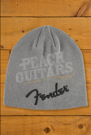 Fender Logo Beanie - Charcoal Heather Gray