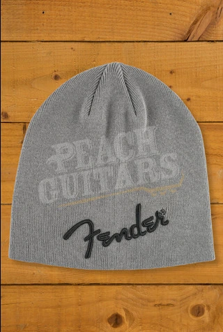Fender Logo Beanie - Charcoal Heather Grey