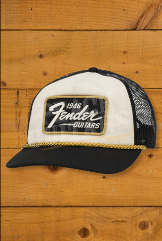 Fender Accessories | 1946 Gold Braid Hat - Black - One Size Fits Most