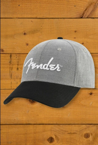 Fender Hipster Dad Hat - Grey/Black