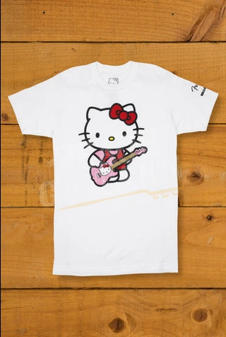 Fender x Hello Kitty White Sleeve Hit Logo Tee