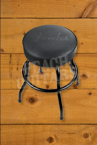 Fender Embossed Black Logo Barstool Black/Black 24"