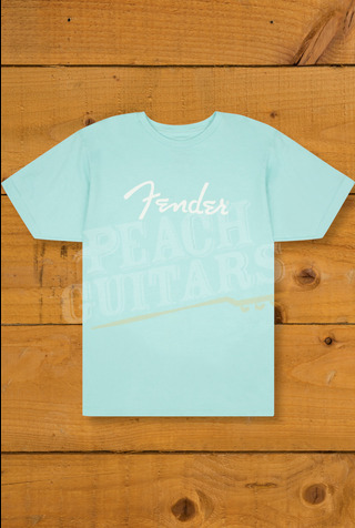 Fender Lifestyle | Spaghetti Logo T-Shirt - Daphne Blue