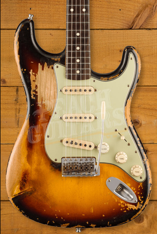 Fender Custom Shop Masterbuilt Paul Waller Limited John Frusciante Strat | Heavy Relic 3-Colour Sunburst