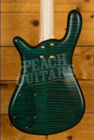 Warwick Custom Shop Streamer LX Petrol Green Transparent Satin - Wenge