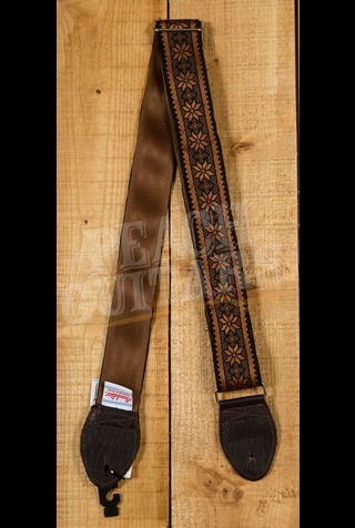 Souldier Classic Guitar Straps | Poinsettia - Brown/Nutmeg