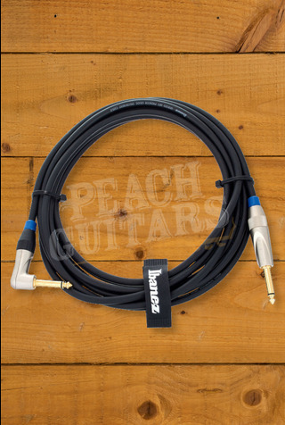 Ibanez APC Series Instrument Cable | 1/4" - Angled - 10'